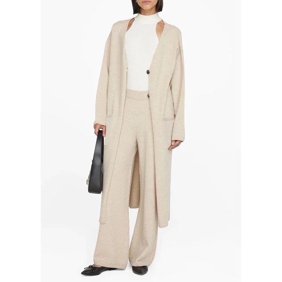 Anine Bing Jasni Midi Cardigan in Oat Size M - Picture 16 of 16